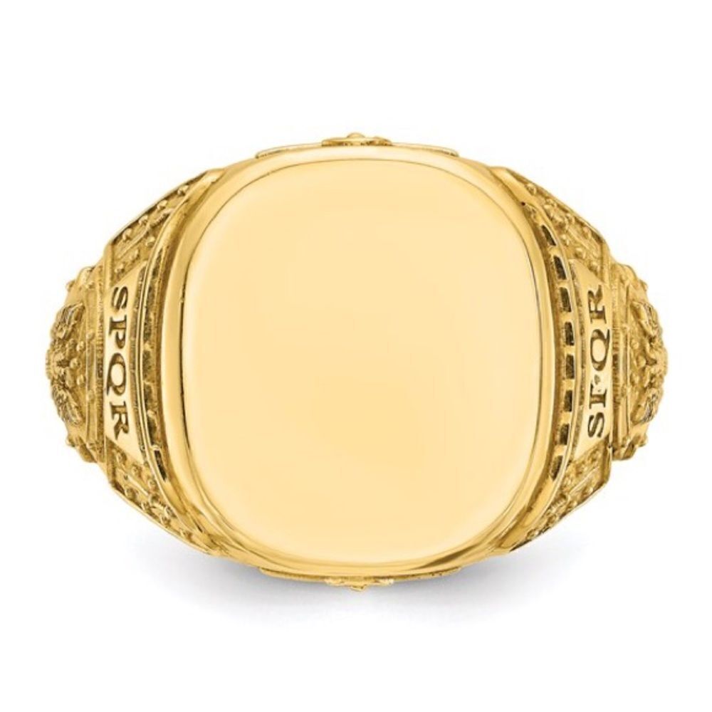 14k Gold IBGoodman Signet Ring - Picture 6 of 8